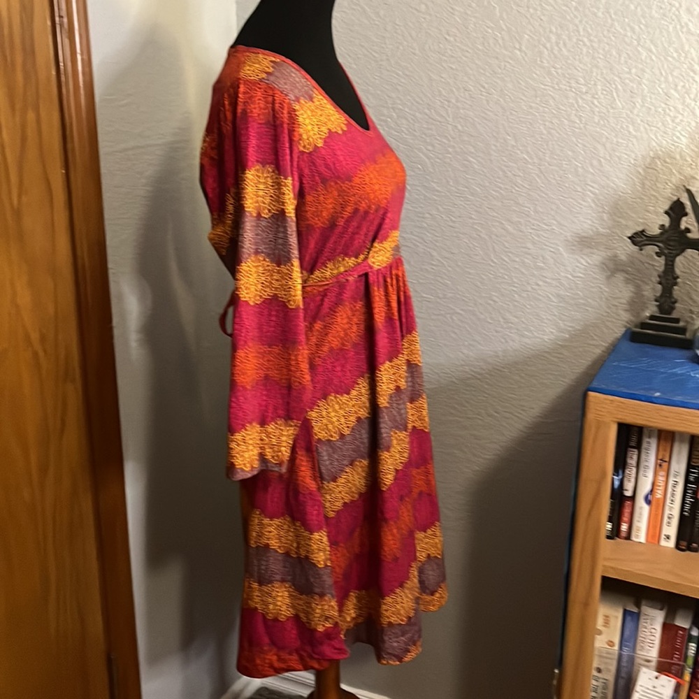 Merrell Lorimer Stretch Polyester Print Dress - Picture 5 of 6